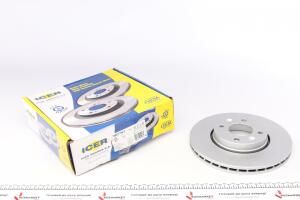 Диск тормозной (передний) Renault Clio 05-14/Megane 99-/Nissan Note 06-12 (260x22)(с покр.)(вентил.)