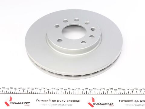 Диск тормозной (передний) Opel Combo 04-/Astra G/H/Zafira A/B 98-15 (280x25)(с покр.)(вентилированный)