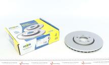 Диск гальмівний (передній) Skoda Fabia/Octavia 96-14/Roomster 06-15/VW Golf (287.6x25)(з покр.)(вент)