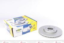 Диск гальмівний (передній) VW Touareg 02-10/T5/Multivan V 03-15 (308x29.6) (з покр.) (вентильований)