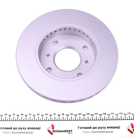 Диск тормозной (передний) Nissan Almera 00-06/Primera 90-99 (257x22) (с покрытием) (вентилированный)