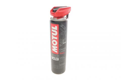 Змазка для ланцюгів мотоциклів (пофарбована/липка) C2 Chain Lube Road (400ml) (102981)