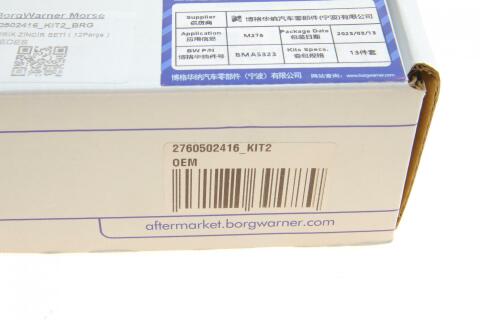 Комплект ланцюга ГРМ MB C-class (W204/W205)/E-class (W212/W213) 11- M276 (BorgWarner)
