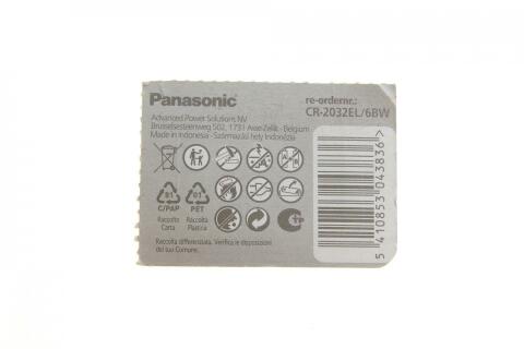 Батарейка Panasonic CR-2032EL