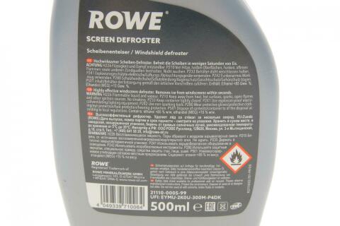 Засіб для розморожування скла HIGHTEC SCREEN DEFROSTER (500ml)