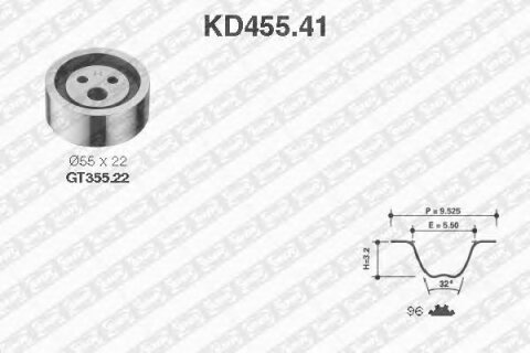 Комплект ГРМ Renault Kangoo/Dacia Logan/Sandero 1.4/1.6i (K7M)