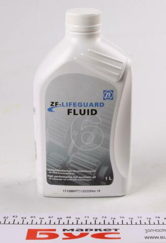 Олива АКПП ATF (1L) ZF Lifeguard Fluid 6 ступка (Amber)