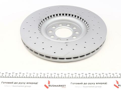 Диск тормозной (передний) Audi A3 99-/VW Golf IV 97-05/Polo 02-09 (312x25) (с покр)(с отверстиями(вент)