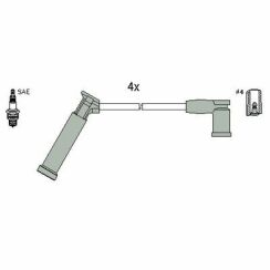 Комплект проводов зажигания Ford Fiesta IV 1.25 i 1995–2002, Focus (DAW, DBW) 1.4 1998–2004, Fusion 2004–2012