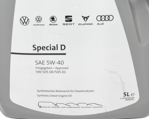 Масло 5W40 Special D (5L) (VW505 00/505 01)