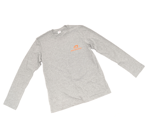 Футболка Classic Long Sleeve Men, серый меланж (Grey Heather), M