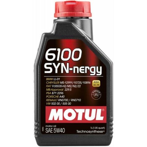 Моторна олива Motul 6100 Syn-nergy 5W-40, 1 літр
