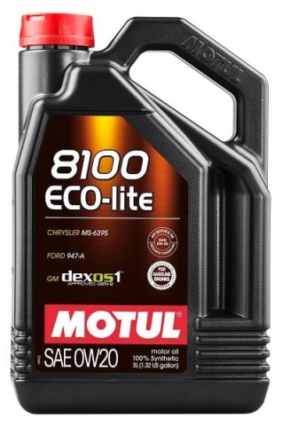 Моторное масло Motul 8100 ECO-lite 0W-20, 5 литров