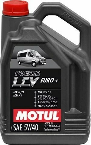 Моторное масло MOTUL Power LCV Euro+ 5W-40, 5 литров