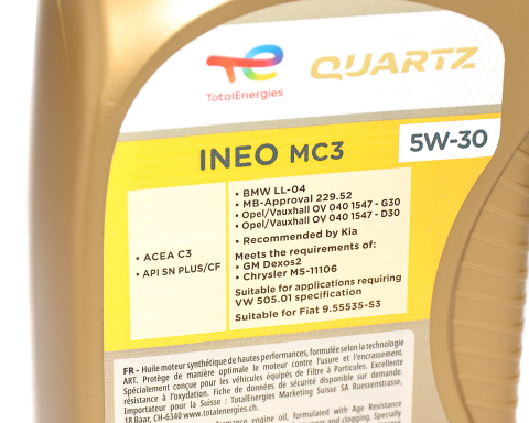 Олива 5W30 Quartz INEO MC3 Dexos2 (1л)