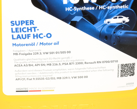 Моторна олива ROWE HIGHTEC SUPER LEICHTLAUF HC-O 10W-40, 5 літрів Моторна олива ROWE HIGHTEC SUPER LEICHTLAUF HC-O 10W-40, 5 літрів