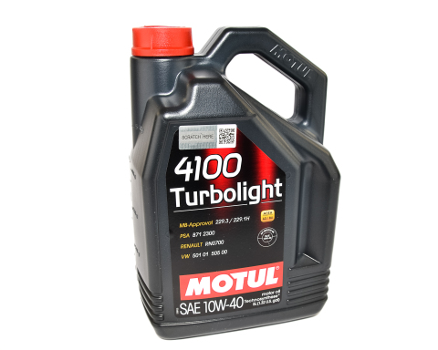 Моторное масло Motul 4100 Turbolight 10W-40, 5 литров