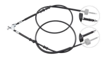Трос ручного гальма зад. Astra G 98- (диск) (1593/1400x2) (Bosch)