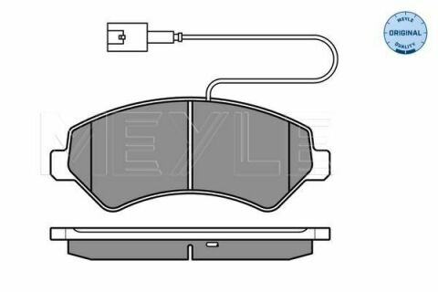 Колодки гальмівні (передні) Citroen Jumper/Fiat Ducato/Peugeot Boxer 2.0-3.0HDi 06- R16(з датчиком)