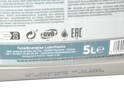 Моторна олива Total Quartz 7000 Energy 10W-40, 5 літрів Моторна олива Total Quartz 7000 Energy 10W-40, 5 літрів