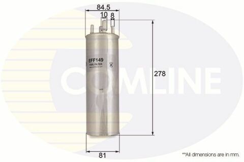 EFF149 Comline - Фильтр топлива (аналог WF8358/KL229/4)