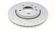 Диск гальмівний (задній) VW T5 03- (294x22) (з покриттям) (з отвором) (вентильований)