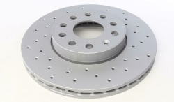Диск тормозной (передний) VW Caddy III 04-(288x25) (с покрытием) (с отверстием) (вентилированный) Диск тормозной (передний) VW Caddy III 04-(288x25) (с покрытием) (с отверстием) (вентилированный)
