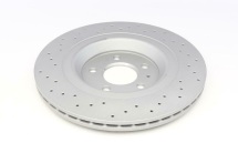 Диск гальмівний (задній) Audi A4/A5 08-17/Q5 08- (330х22) (з покриттям) (з отворами) (вентильований)