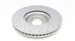 Диск тормозной (передний) Audi A4/A5/A6/A7/Q5 07-17 (320х30) (с покрытием) (с отверстиями) (вент.)