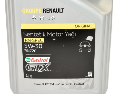 Моторное масло RENAULT CASTROL RN 720 5W-30, 4 литра Моторное масло RENAULT CASTROL RN 720 5W-30, 4 литра