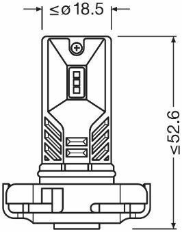 Лампа розжарювання, додатковий стоп сигнал 2604CW 6,7W 12V PG20-7 FS2 OSRAM