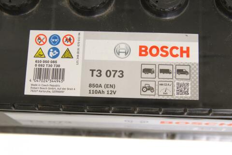Акумулятор Bosch 12В/110Аг/850А/29,6кг