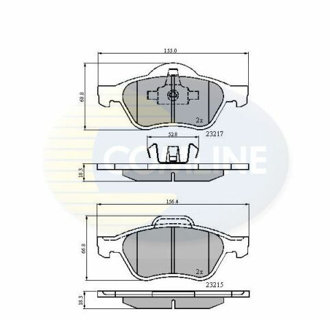 CBP01115 Comline - Гальмівні колодки до дисків