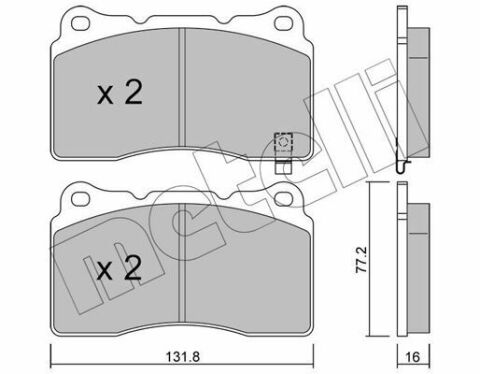 Колодки тормозные (передние) Opel Insignia 08-17/Astra J/Tesla S/X/VW Golf VII 12-/Renault Megane 17