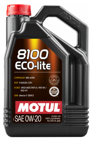 Моторна олива Motul 8100 ECO-lite 0W-20, 4 літри