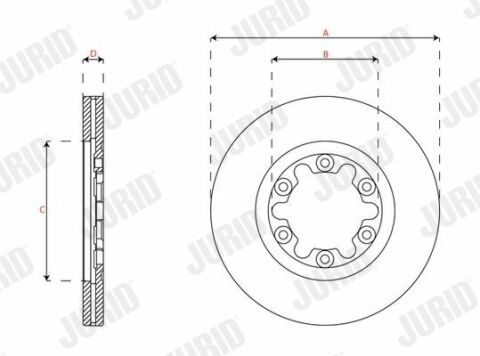 Тормозной диск ranger (er, eq, r_) 2.5 td 4x4 02-06, mazda b-serie (un) 2.5 td 4wd 99-06