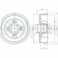 Тормозной барабан Kubistar, Renault Kangoo NISSAN Тормозной барабан Kubistar, Renault Kangoo NISSAN