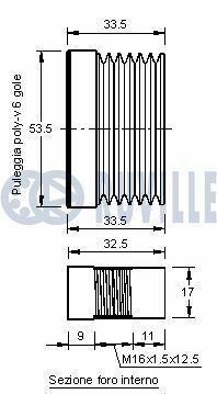 Шкив генератора x3 e83 e81/87/90/91