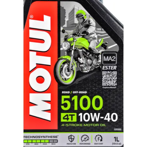 Моторное масло MOTUL 5100 4T Technosynthese 10W-40, 1л