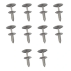 Кліпса кріплення обшивки Renault Master 10- (сіра, подвійна, плоска)