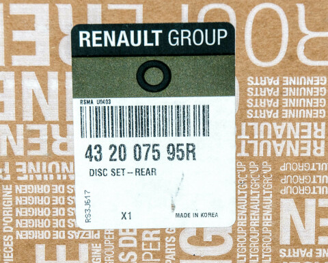 Гальмівний диск комплект 2 шт. задній RENAULT Megane III/Scenic III 08- (з підшипником+Кільце ABS) (260x8x25mm) Гальмівний диск комплект 2 шт. задній RENAULT Megane III/Scenic III 08- (з підшипником+Кільце ABS) (260x8x25mm)