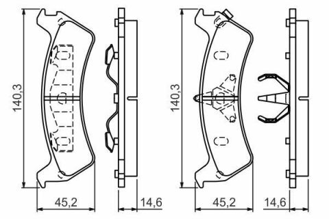 Колодки тормозные (задние) Jeep Cherokee 84-01 (Kelsey-Hayes)