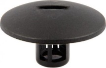 Кліпса кріплення обшивки / кріплення підкрилок (чорні, великі, з прорізом) Renault Captur