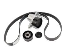 Комплект натягувач + ролик + ремінь генератора Renault Trafic III 1.6dCi (-AC) Комплект натягувач + ролик + ремінь генератора Renault Trafic III 1.6dCi (-AC)