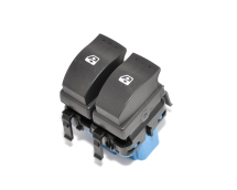 Перемикач склопідйомника (водійський на 2 кнопки, зі звичайним електроприводом) Renault Trafic II + Opel Vivaro A 01->14 Перемикач склопідйомника (водійський на 2 кнопки, зі звичайним електроприводом) Renault Trafic II + Opel Vivaro A 01->14