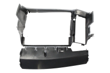 Дефлектор радіатора (всього радіатора, пластикова) Renault Kangoo II 12-> 1.5dCi + 1.6 16V (+AC)