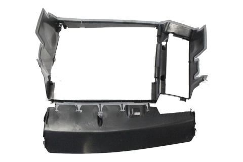 Дефлектор радіатора (всього радіатора, пластикова) Renault Kangoo II 12-> 1.5dCi + 1.6 16V (+AC)