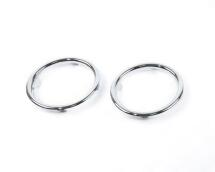 Декоративні накладки протитуманних фар переднього бампера (2 шт) (хром) Renault Logan II