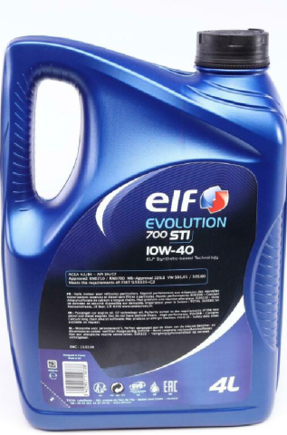 Моторное масло ELF Evolution 700 STI 10W-40, 4 литра Моторное масло ELF Evolution 700 STI 10W-40, 4 литра