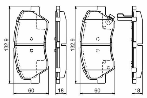 Колодки гальмівні (передні) Hyundai Elantra 10-/ i30 11-/ Kia Ceed/Cerato 12- R15